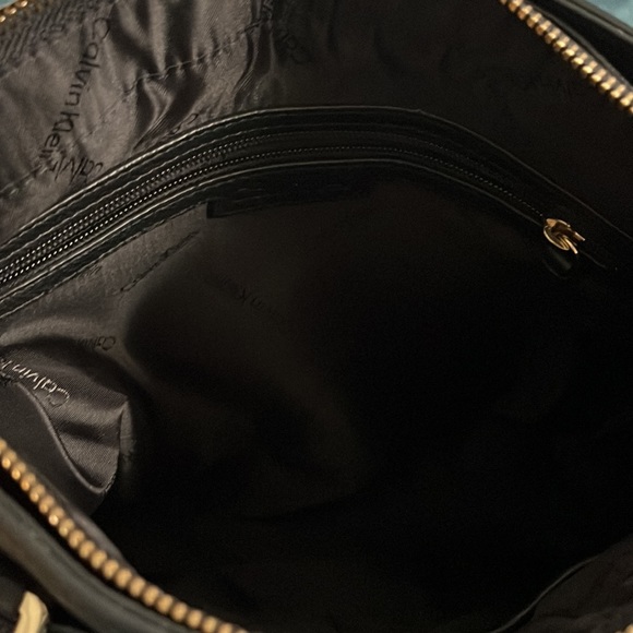 Calvin Klein Black Leather Purse with built in wallet - Picture 7 of 8